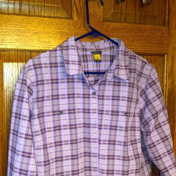 NEW LISTING! Eddie Bauer Button Down Blouse - Picture 4 of 7